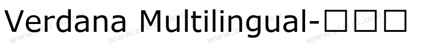 Verdana Multilingual字体转换